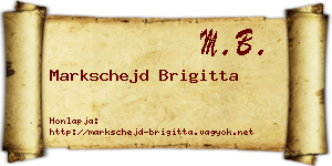 Markschejd Brigitta névjegykártya